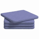 Vidaxl zitkussens 4 pcs jeans blauw 40 x 40 x 3 cm stof