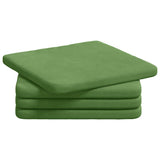 Vidaxl zitkussens 4 pcs lichtgroen 40 x 40 x 3 cm fluweel