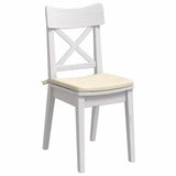 Vidaxl zitkussens 4 pcs crème 40 x 40 x 3 cm katoen stof