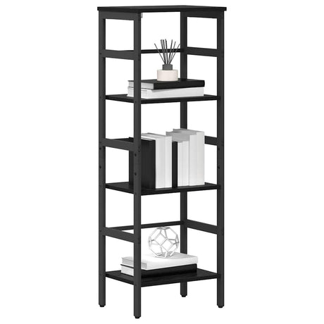 Vidaxl boekenkast 3-laags 40 x 29,5 x 115 cm bewerkt hout zwart eiken