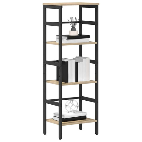 Vidaxl boekenkast 3-laags 40 x 29,5 x 115 cm bewerkt hout sonoma eiken