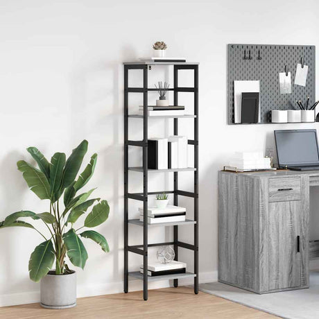 Vidaxl boekenkast 4-laags 40 x 29,5 x 149 cm bewerkt hout grijs sonoma