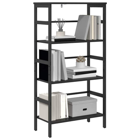 Vidaxl boekenkast 3-laags 60 x 29,5 x 115 cm bewerkt hout zwart eiken