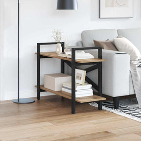 Vidaxl boekenkast 2-laags 100 x 33,5 x 64 cm bewerkt hout