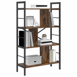 Vidaxl boekenkast gerookt eiken 75 x 30 x 123,5 cm bewerkt hout