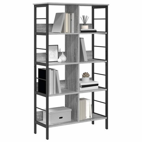 Vidaxl boekenkast 8-laags 82 x 32 x 144,5 cm bewerkt hout grijs sonoma