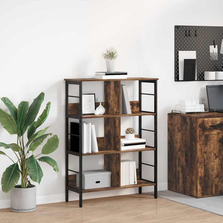 Vidaxl boekenkast 6-laags 82 x 32 x 112 cm bewerkt hout gerookt eiken