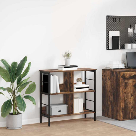 Vidaxl boekenkast 4-laags 82 x 32 x 79 cm bewerkt hout gerookt eiken
