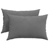 Vidaxl sofa kussens 2 stuks donkergrijs 60 x 40 cm stof