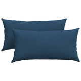 Vidaxl sofa kussens 2 pcs blauw 80 x 40 cm stof