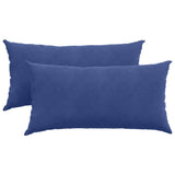 Vidaxl sofa kussens 2 stuks politieblauw 80 x 40 cm cordstof
