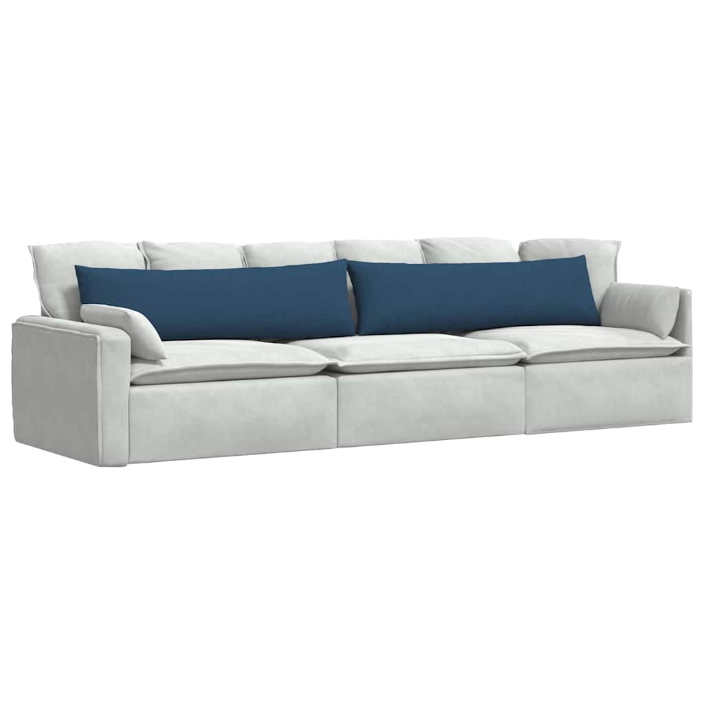 Vidaxl sofa kussens 2 stuks blauw 145 x 40 cm stof
