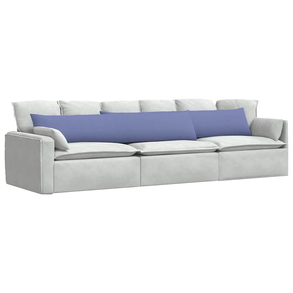 Vidaxl sofa kussens 2 pcs jeans blauw 200 x 40 cm stof