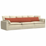 Vidaxl sofa kussens 2 stuks rood-oranje 200 x 40 cm cordstof