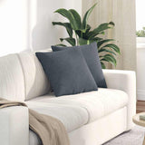 Vidaxl sofa kussens 2 stuks donkergrijs 45 x 45 cm cordstof