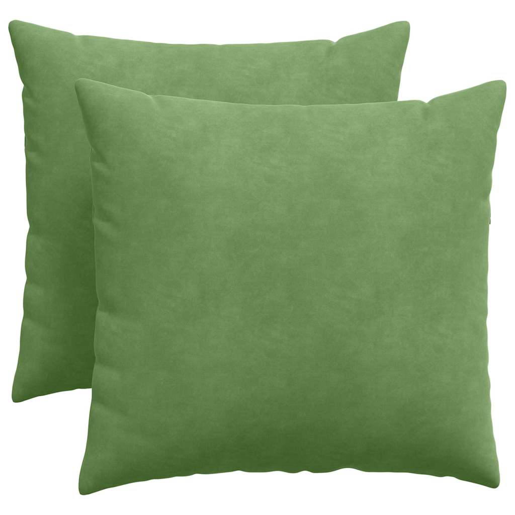 Vidaxl sofa kussens 2 stuks lichtgroen 50 x 50 cm cordstof