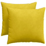 Vidaxl sofa kussens 2 stuks geel 50 x 50 cm cordstof