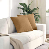 Vidaxl sofa kussens 2 stuks bruin 50 x 50 cm cordstof