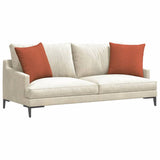Vidaxl sofa kussens 2 stuks rood-oranje 50 x 50 cm cordstof