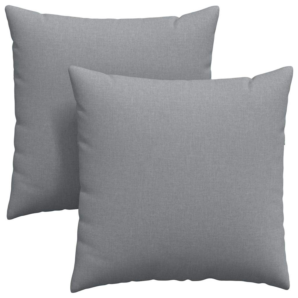 Vidaxl sofa kussens 2 pcs lichtgrijs 60 x 60 cm stof