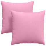 Vidaxl sofa kussens 2 pcs roze 60 x 60 cm stof