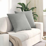 Vidaxl sofa kussens 2 stuks lichtgrijs 80 x 80 cm stof