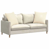 Vidaxl sofa kussens 2 stuks crème 80 x 80 cm cordstof