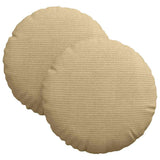 Vidaxl zitkussens 2 pcs grijs groen ø 30 cm katoen stof