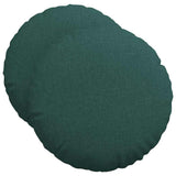 Vidaxl zitkussens 2 pcs donkergroen ø50 x 19 cm stof