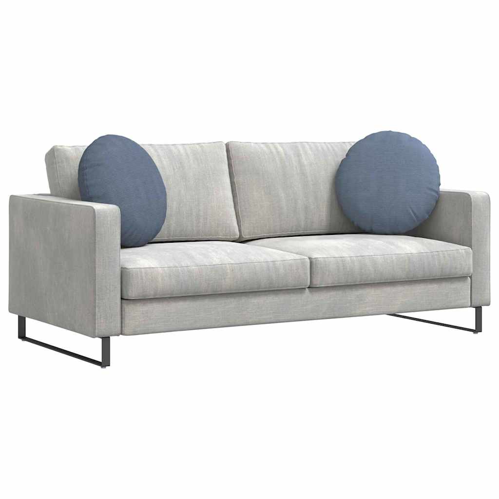 Vidaxl zitkussens 2 pcs blauw ø 50 cm katoen stof