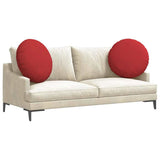 Vidaxl zitkussens 2 pcs rood ø60 x 21 cm stof