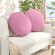 Vidaxl zitkussens 2 st stof roze ø60 x 21 cm