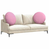 Vidaxl zitkussens 2 pcs roze ø60 x 21 cm stof