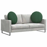 Vidaxl zitkussens 2 pcs donkergroen ø 60 cm katoen stof