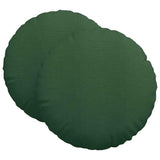 Vidaxl zitkussens 2 pcs donkergroen ø 80 cm katoen stof
