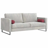 Vidaxl bolster kussens 2 stuks wijnrood ø 15 x 40 cm stof
