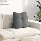 Vidaxl rugkussen donkergrijs 45 x 24 x 50 cm stof