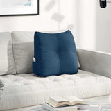 Vidaxl rugkussen blauw 45 x 24 x 50 cm stof