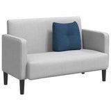 Vidaxl rugkussen blauw 45 x 24 x 50 cm stof
