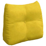 Vidaxl rugkussen geel 60 x 24 x 50 cm fluweel