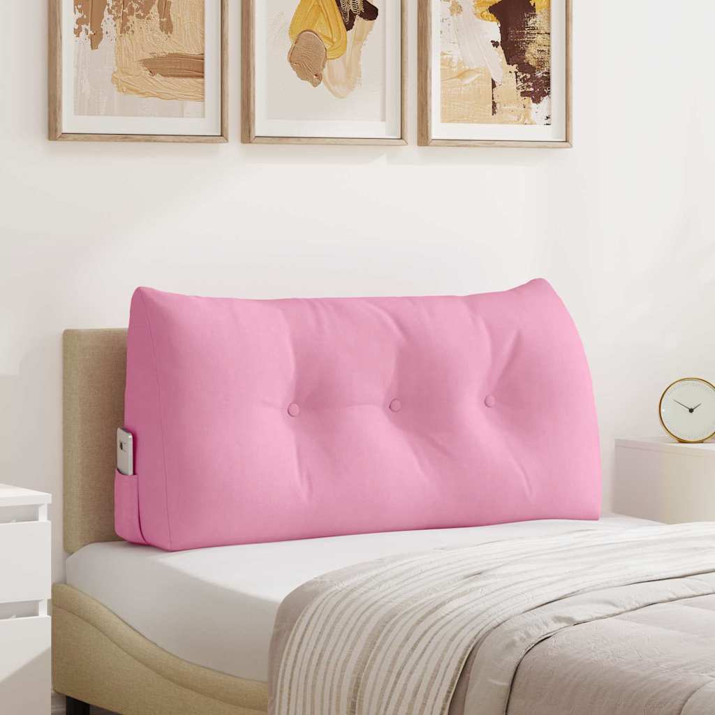 Vidaxl rugkussen roze 100 x 24 x 50 cm stof