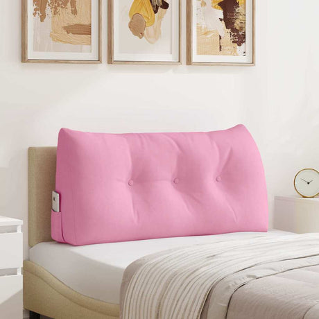 Vidaxl rugkussen roze 100 x 24 x 50 cm stof