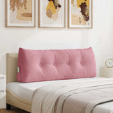 Vidaxl rugkussen roze 120 x 24 x 50 cm fluweel