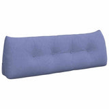 Vidaxl rugkussen jeans blauw 140 x 24 x 50 cm stof