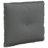 Vidaxl rugkussen donkergrijs 50 x 19 x 45 cm stof