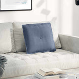 Vidaxl rugkussen blauw 50 x 45 cm cordstof