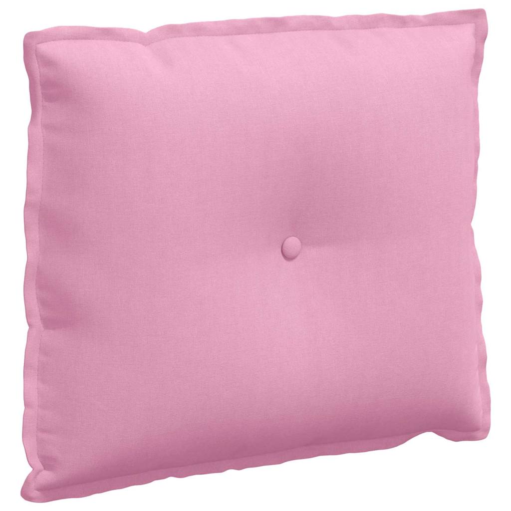 Vidaxl rugkussen roze 60 x 19 x 50 cm stof