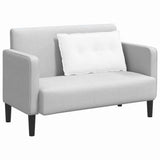 Vidaxl rugkussen wit 80 x 19 x 50 cm stof