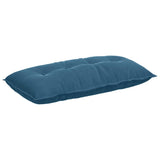 Vidaxl rugkussen blauw 100 x 50 cm cordstof