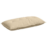 Vidaxl rugkussen crème 100 x 50 cm microvezel stof